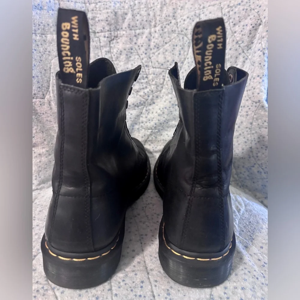 Dr Martens Docs 1460 Pascal Black Leather Lace Up Boots Men’s Size 12/ UK 11